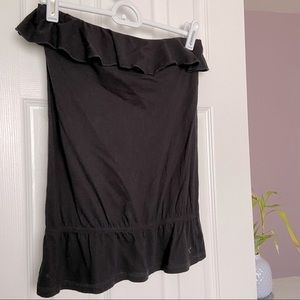 American Eagle AEO vintage black blouson tube top